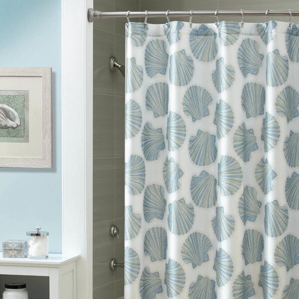 Shop Croscill Mosaic Shells Shower Curtain Ships To Canada