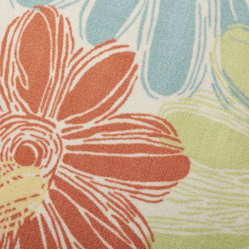 Ogunquit Indoor/Outdoor Abstract Floral Modern Rug by Havenside Home
