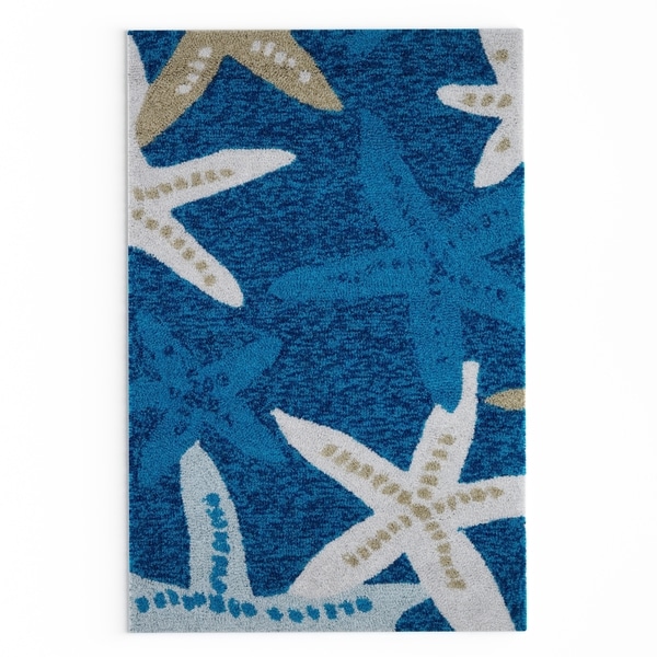 Shop Havenside Home Shi Shi Blue Starfish Indoor/ Outdoor Area Rug ... Shop Havenside Home Shi Shi Blue Starfish Indoor/ Outdoor Area Rug ...