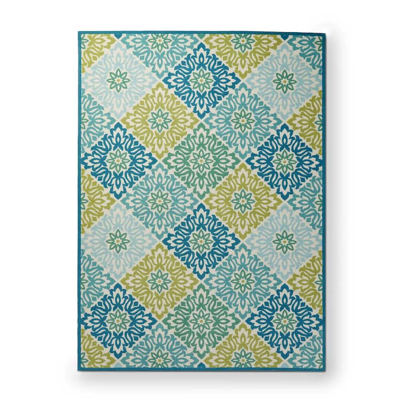 Copper Grove Perth Indoor/ Outdoor Area Rug - 7'9" x 10'10" - Marine