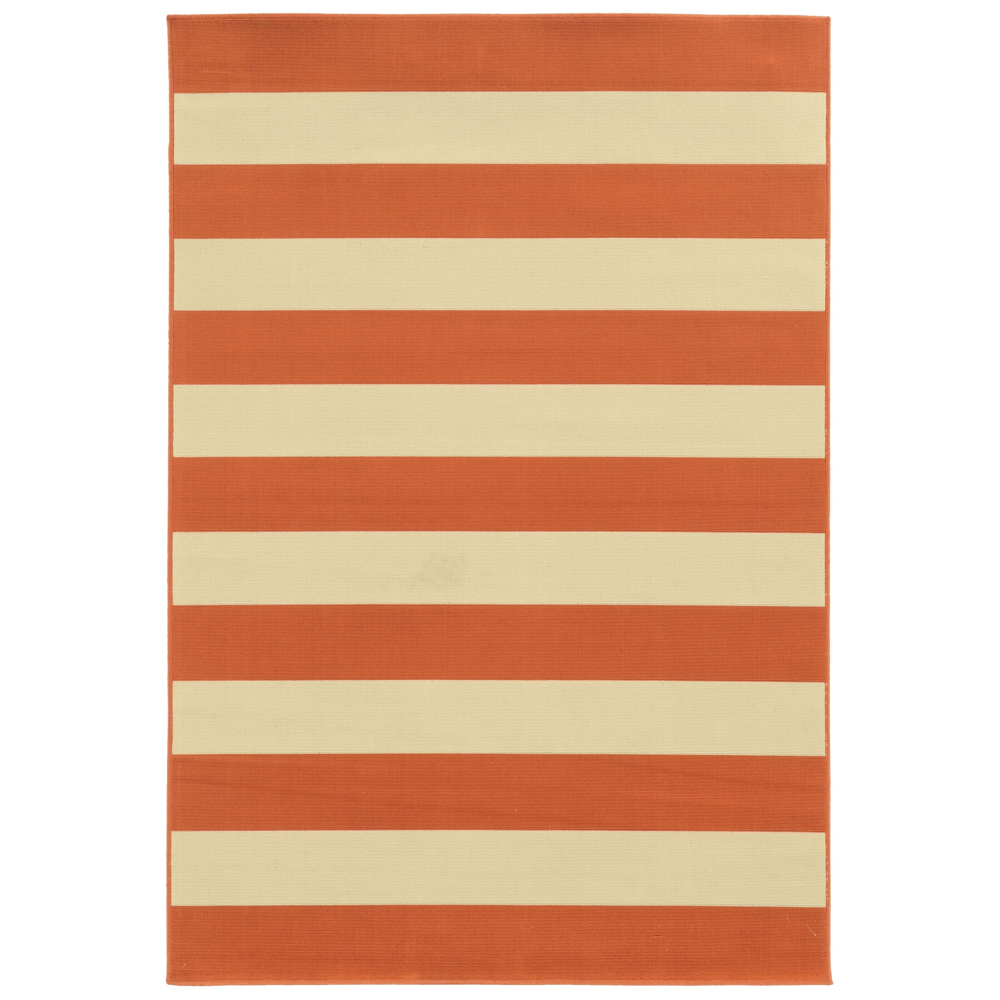 Momeni Baja Orange Cream Indoor Outdoor Area Rug For Sale Online Ebay