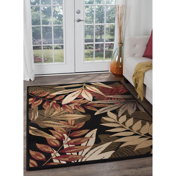 Copper Grove Fishlake Black Transitional Area Rug - 7'6 x 9'10