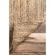 preview thumbnail 5 of 4, Eco Natural Fiber Braided Reversible Jute Area Rug