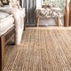 preview thumbnail 2 of 4, Eco Natural Fiber Braided Reversible Jute Area Rug