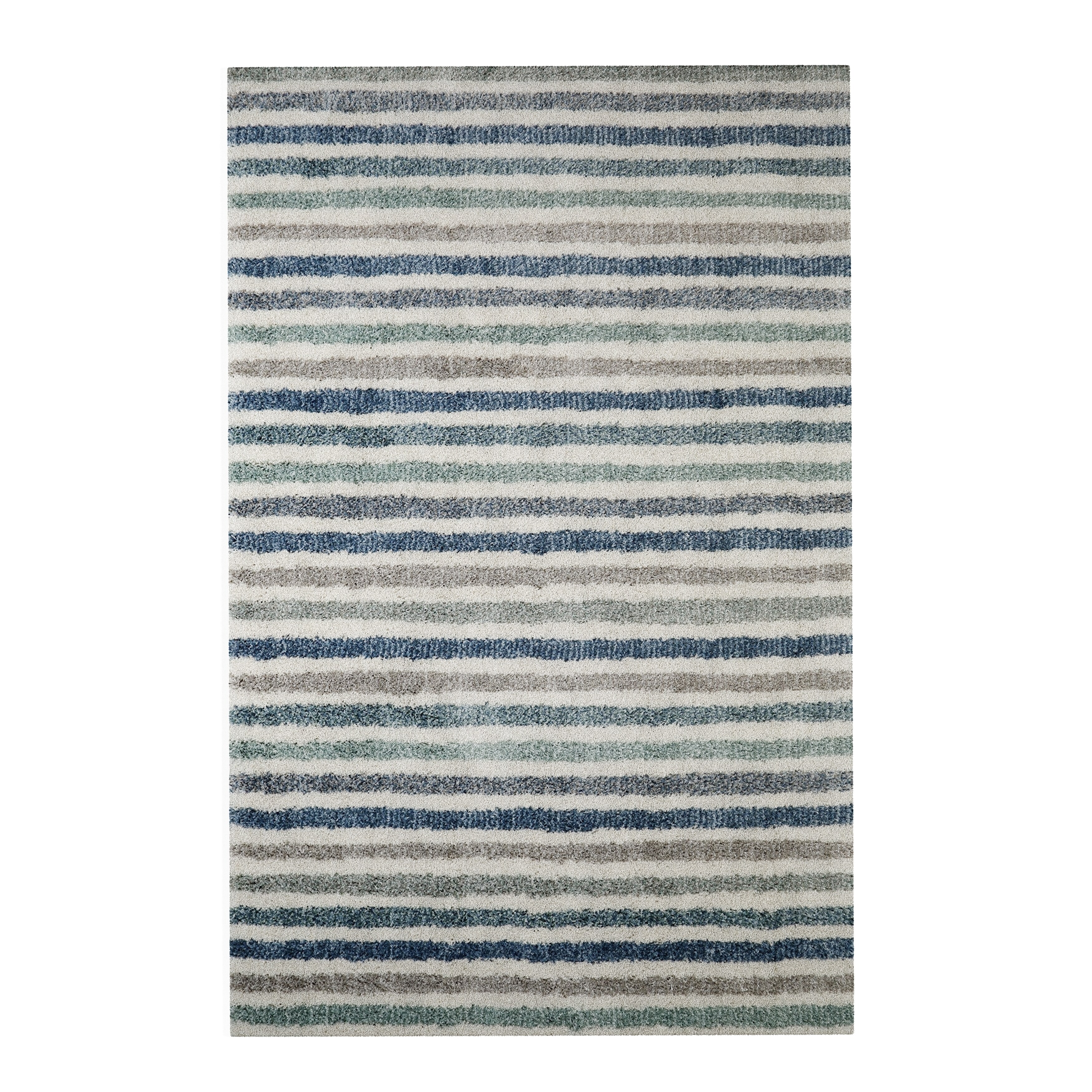 Porch Den Matterhorn Stripe Blue Area Rug 8 X 10