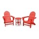 POLYWOOD® Vineyard 3-Piece Outdoor Adirondack Chair Set with Table - Thumbnail 6