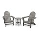 POLYWOOD® Vineyard 3-Piece Outdoor Adirondack Chair Set with Table - Thumbnail 9