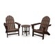 POLYWOOD® Vineyard 3-Piece Outdoor Adirondack Chair Set with Table - Thumbnail 3