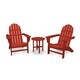 POLYWOOD® Vineyard 3-Piece Outdoor Adirondack Chair Set with Table - Thumbnail 5