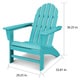 POLYWOOD® Vineyard Outdoor Adirondack Chair - Thumbnail 17