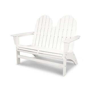White Polywood Outdoor Benches Online At Our Polywood Vineyard Adirondack Bench