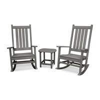 POLYWOOD® Vineyard 3-Piece Outdoor Rocking Chair Set