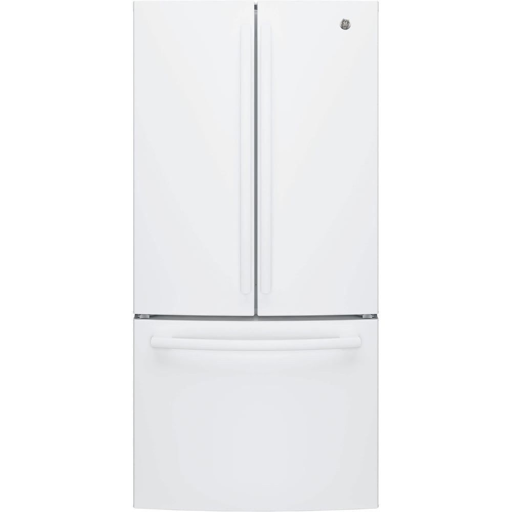 GE ENERGY STAR 18.6 Cu. Ft. Counter-Depth French-Door Refrirator in White (White - 4.1 - 5 cu. ft. - 3)