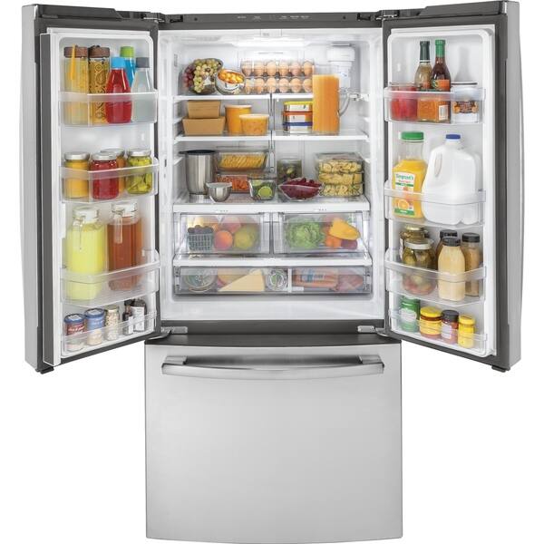 Shop Ge Energy Star 18 6 Cu Ft Counter Depth French Door