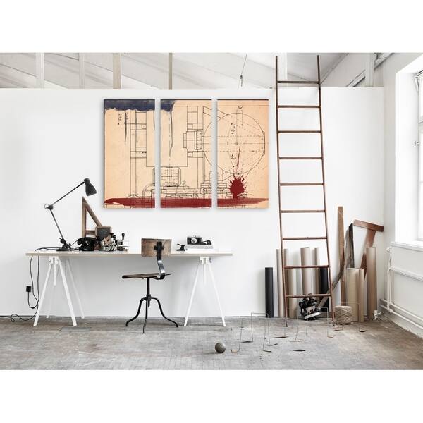 Shop Oliver Gal Hatcher Triptych Architecture And Buildings Wall