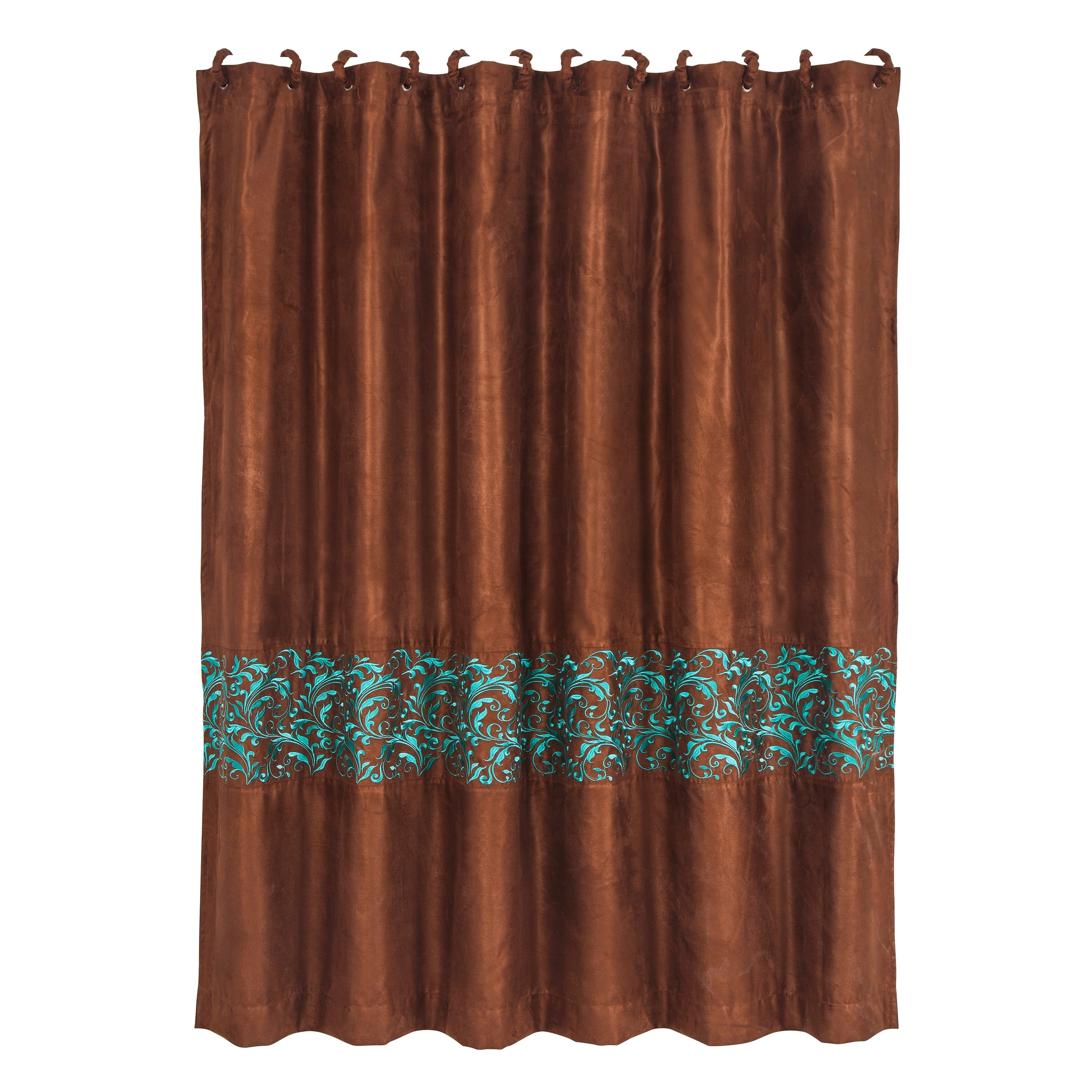 Wyatt Shower Curtain with scroll pattern, 72X72