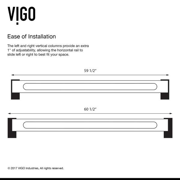 Shop Vigo Erie Adjustable Framed Sliding Shower Door Free