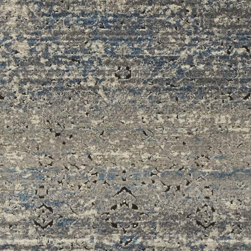Alexander Home Carissa Stone/Charcoal Distressed Abstract Area Rug