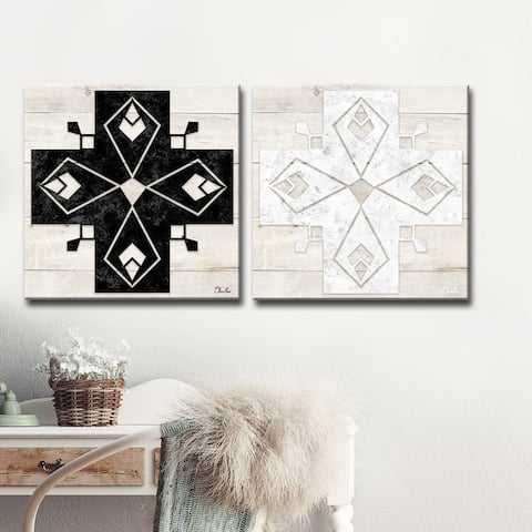 Olivia Rose 'La Croix IV-V' 2-Piece Wrapped Canvas Art Set
