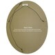preview thumbnail 4 of 2, Heritage Framed Oval Mirror in Gloss Black