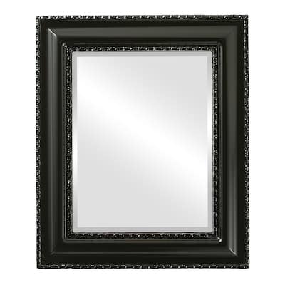 Somerset Framed Rectangle Mirror in Gloss Black