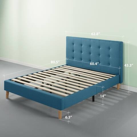 Blue Frames Online At Our Best Bedroom Priage By Zinus On Tufted Platform Bed Blue