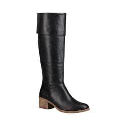 ugg black leather knee high boots