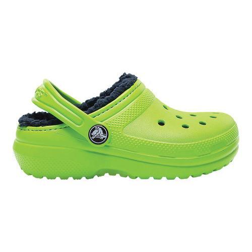 yellow fuzz lined crocs
