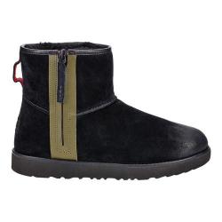 ugg classic mini waterproof boots black suede