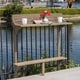 preview thumbnail 3 of 7, Caribbean Outdoor Acacia Balcony Bar Table by Christopher Knight Home - 48.00"L x 16.50"W x 49.75"H Grey