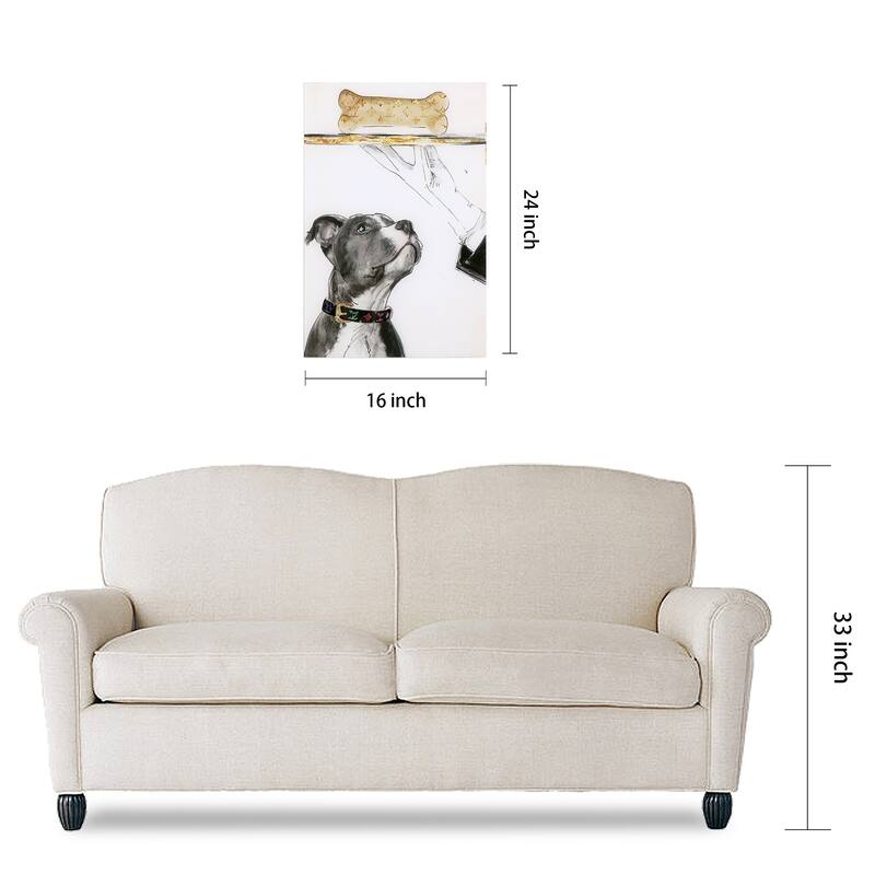 Empire Art "Fancy Bones" Frameless Free Floating Tempered Art Glass by EAD Art Coop