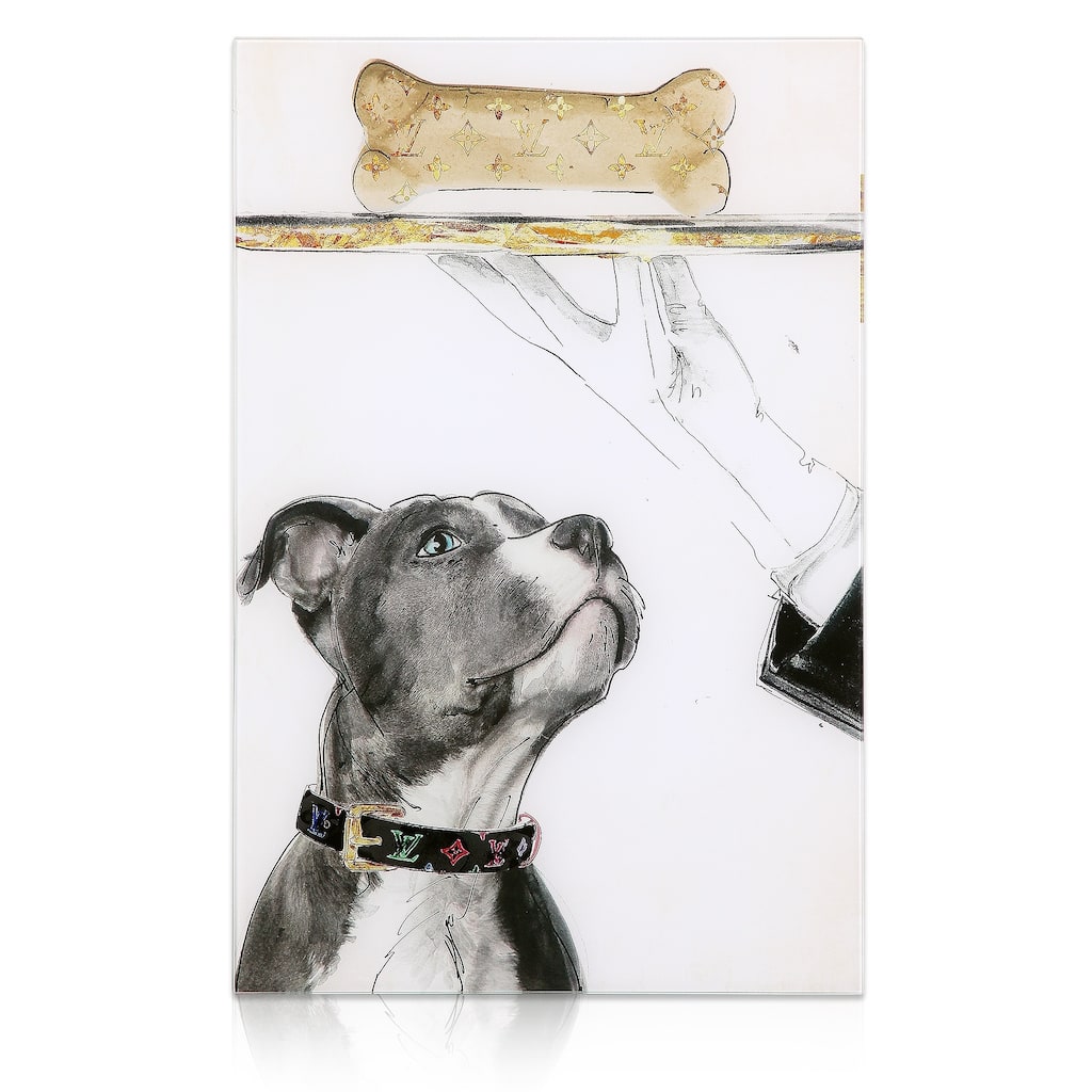 Empire Art "Fancy Bones" Frameless Free Floating Tempered Art Glass by EAD Art Coop