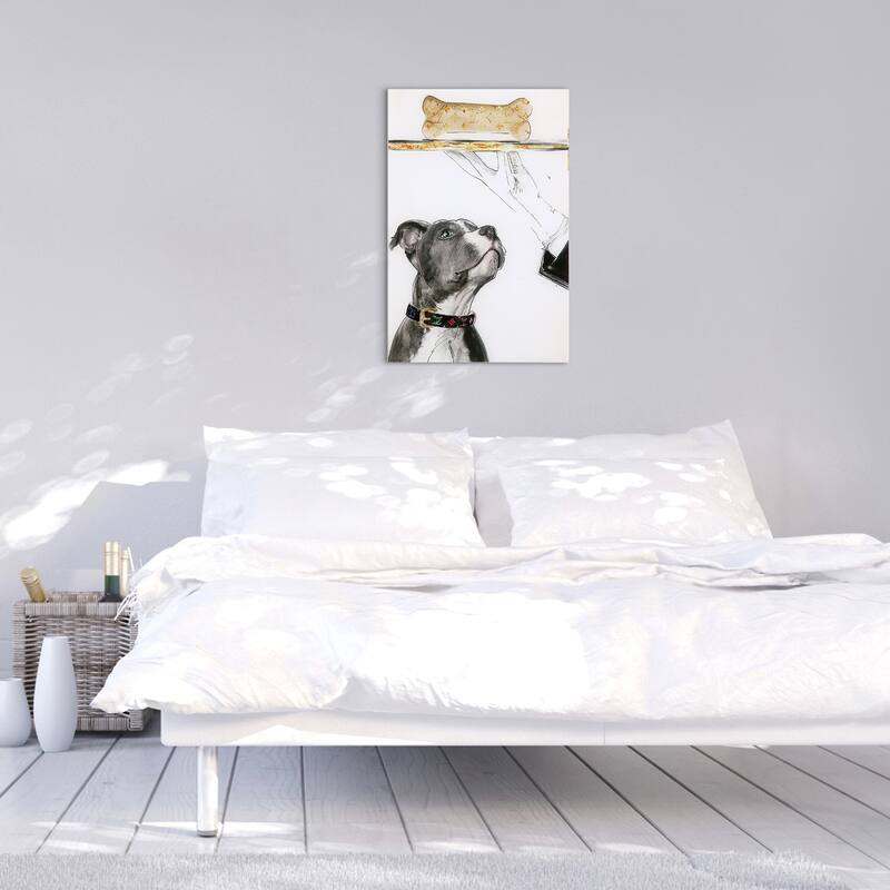Empire Art "Fancy Bones" Frameless Free Floating Tempered Art Glass by EAD Art Coop