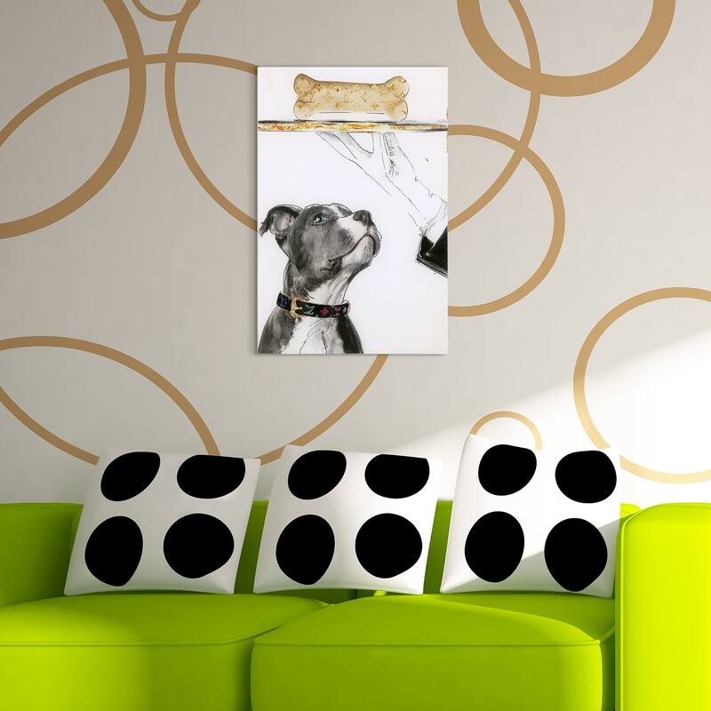 Empire Art "Fancy Bones" Frameless Free Floating Tempered Art Glass by EAD Art Coop