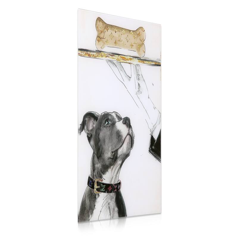 Empire Art "Fancy Bones" Frameless Free Floating Tempered Art Glass by EAD Art Coop