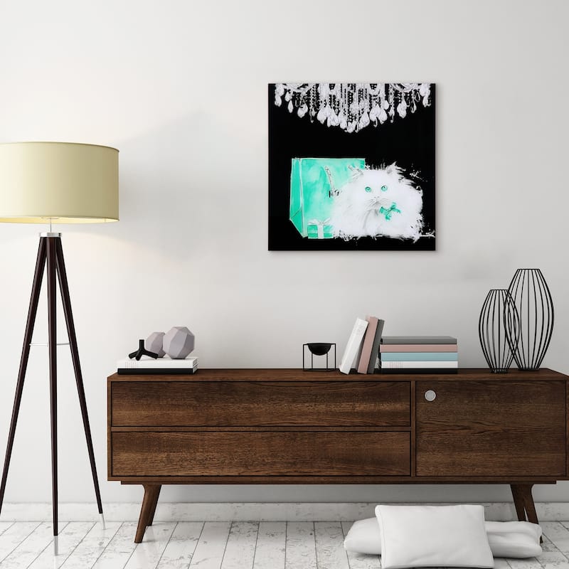 Empire Art "Snowball" Frameless Free Floating Tempered Art Glass by EAD Art Coop