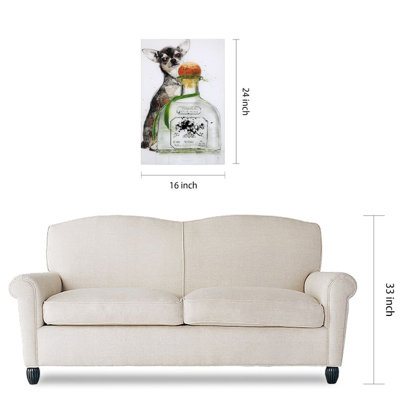 Empire Art "Viva Mexico" Frameless Free Floating Tempered Art Glass by EAD Art Coop