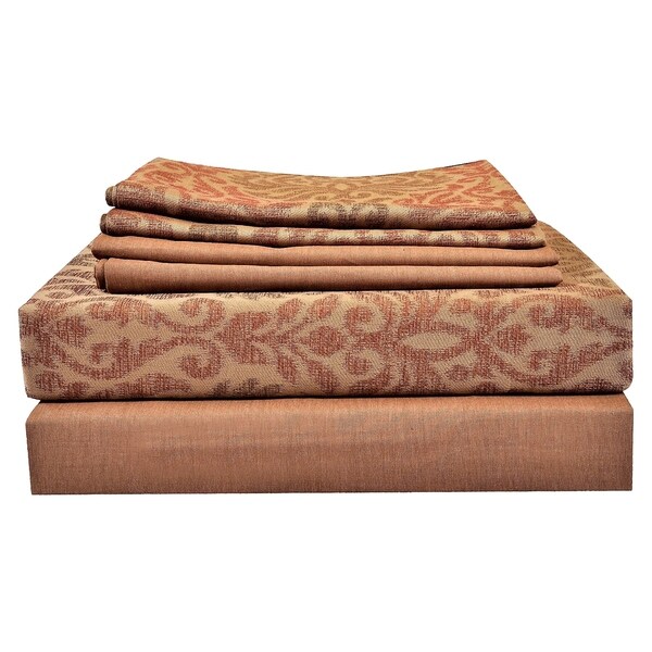 Shop Just Linen 350 Thread Count 100 Cotton, Genuine Jacquard Damask