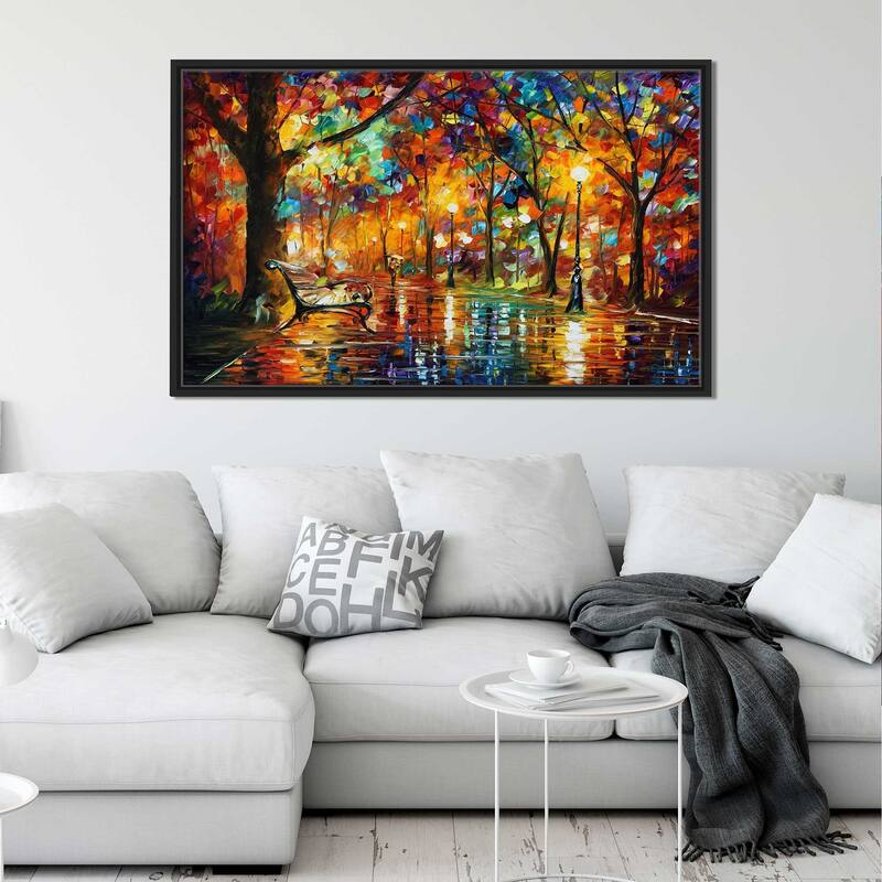 Colorful Night ' by Leonid Afremov Framed Oil Painting Print on Canvas