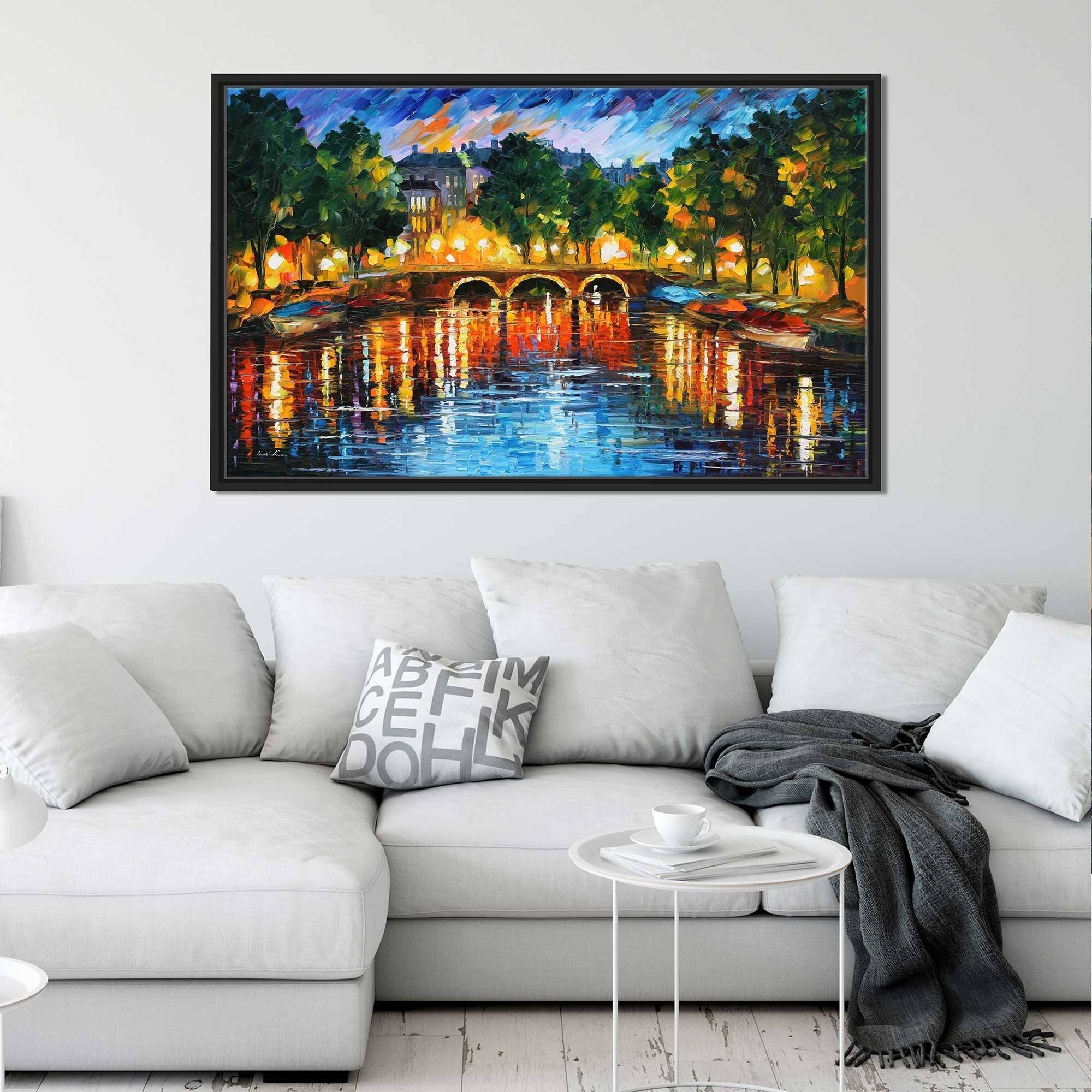 Amsterdam, The Release Of Happiness' by Leonid Afremov Framed Oil ...
