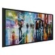 Bus Stop - Under The Rain ' by Leonid Afremov Framed Oil Painting Print ...