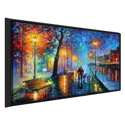 Melody Of The Night ' by Leonid Afremov Framed Oil Painting Print on Canvas