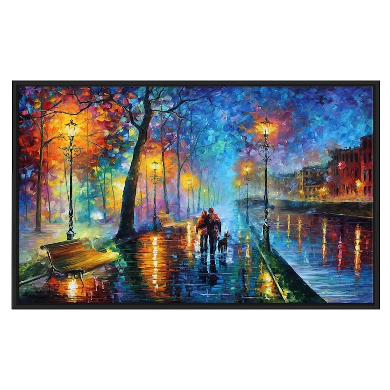 Melody Of The Night ' by Leonid Afremov Framed Oil Painting Print on Canvas
