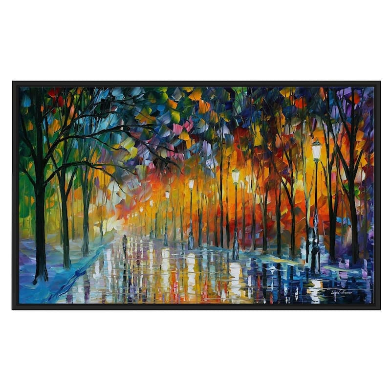Ice Reflections ' by Leonid Afremov Framed Oil Painting Print on Canvas
