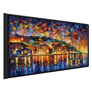 Island Sunset ' by Leonid Afremov Framed Oil Painting Print on Canvas ...