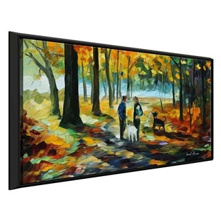 Couples ' by Leonid Afremov Framed Oil Painting Print on Canvas - Bed ...