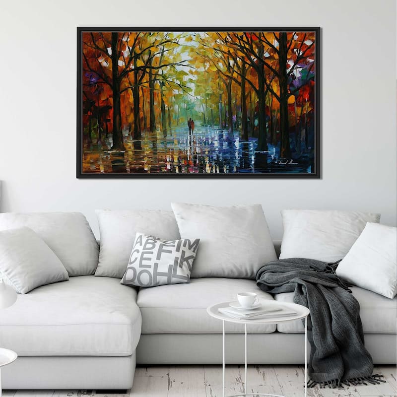 Fall Date ' by Leonid Afremov Framed Oil Painting Print on Canvas