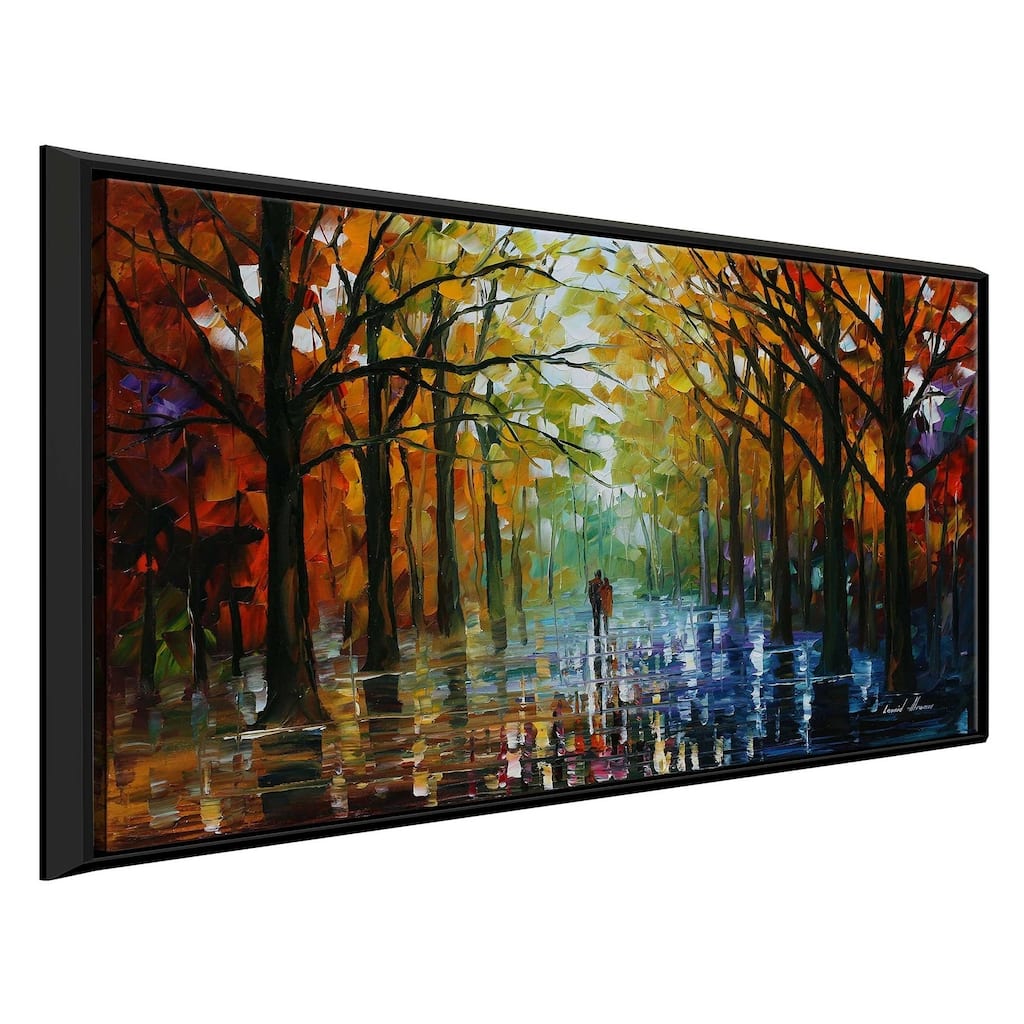 Fall Date ' by Leonid Afremov Framed Oil Painting Print on Canvas