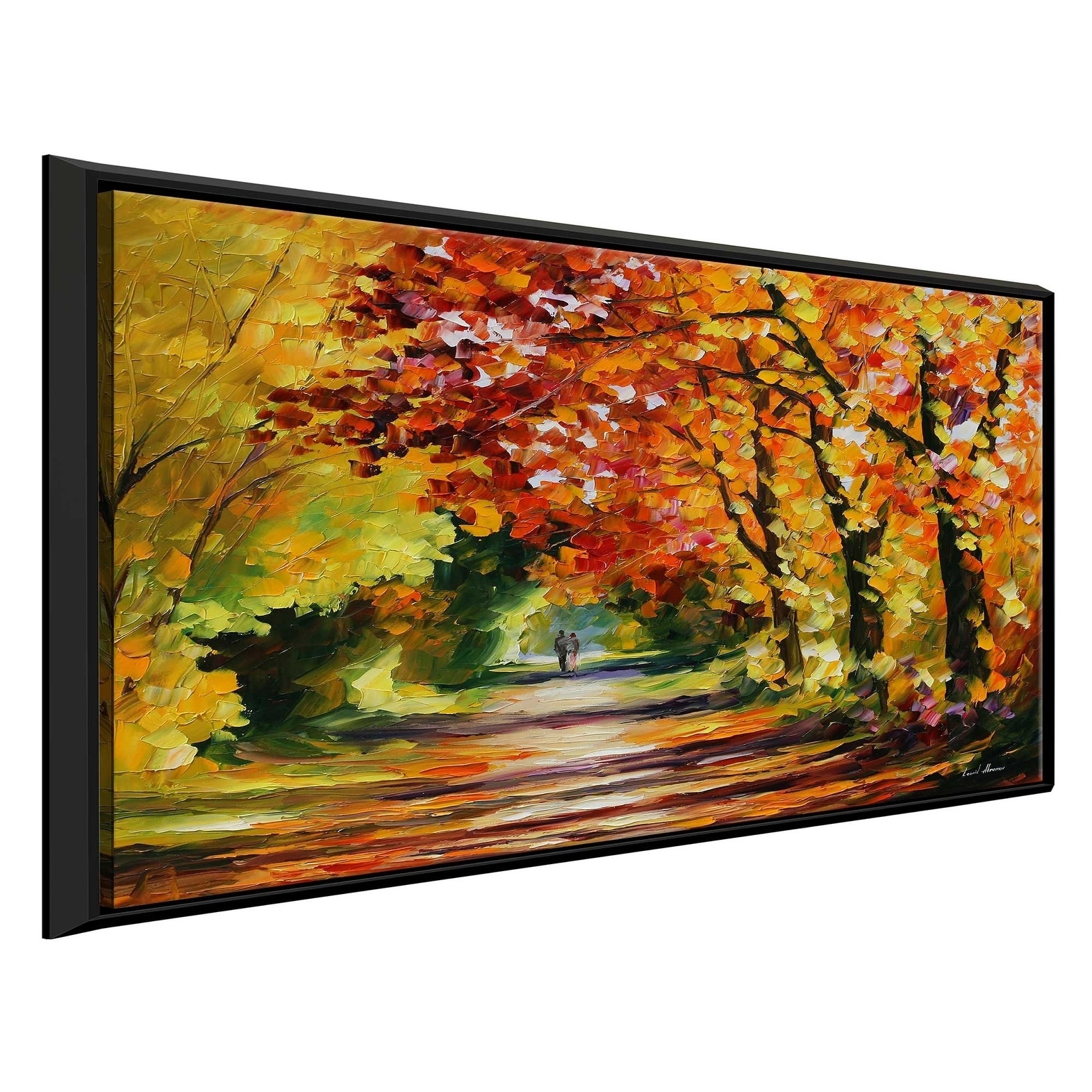 Sunny Path By Leonid Afremov Framed Oil Painting Print On Canvas Overstock 20503824