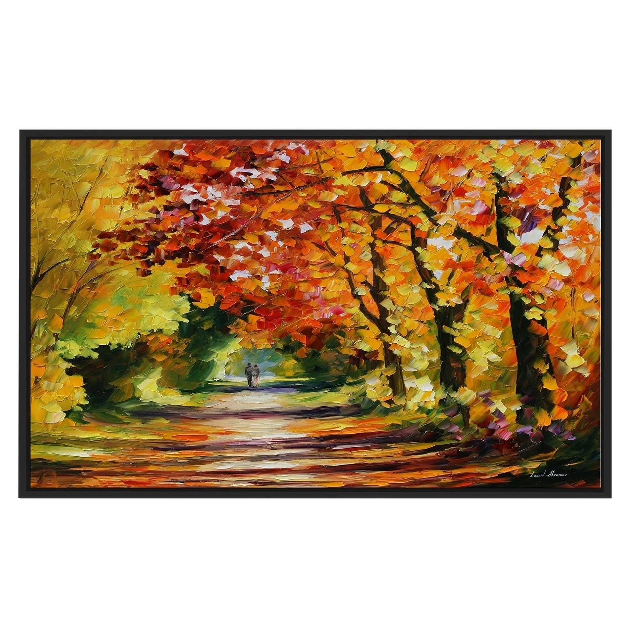 Sunny Path By Leonid Afremov Framed Oil Painting Print On Canvas Overstock 20503824